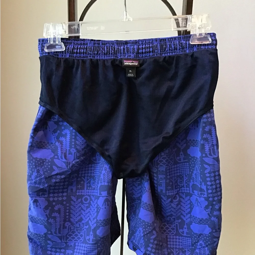 Patagonia Baggies EUC Swim Shorts Trunks Bathing 7” Lined Boys‎